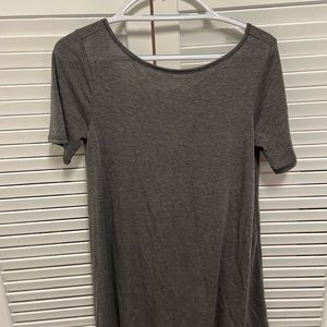 Open-backed tunic dress